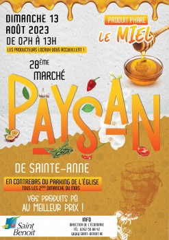 28e Marché paysan - Produit phare : Le miel