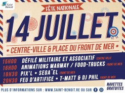 Festivités du 14 juillet à Saint-Benoît 