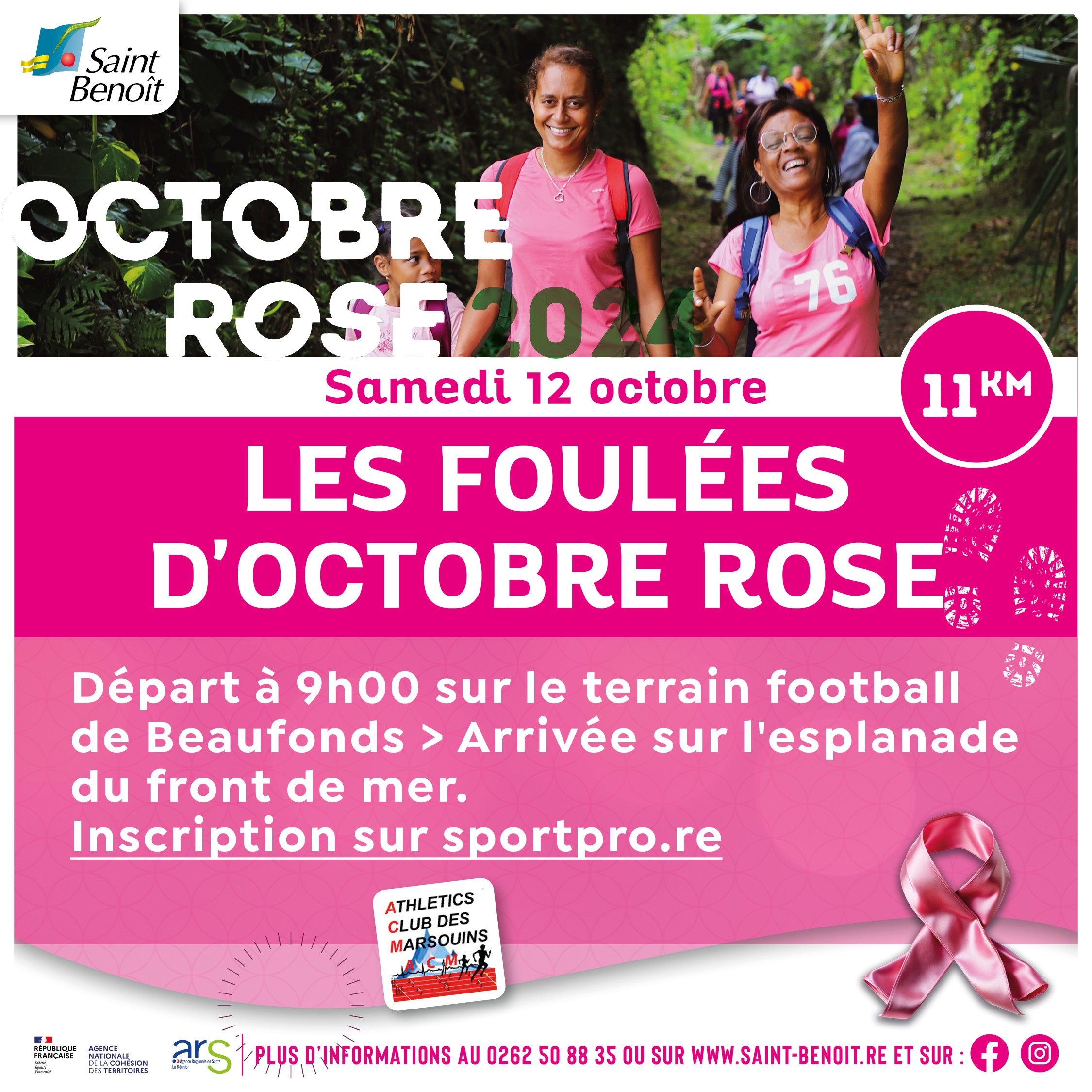 Les foulées d'Octobre Rose