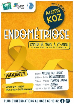 Le 18 mars : Alons koz endométriose !