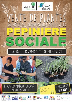 Vente de plantes de la pépinière sociale