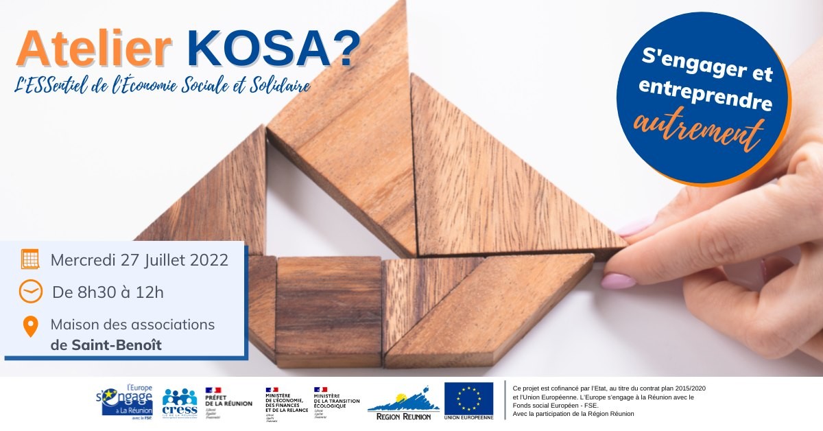 Atelier KOSA ? L'ESSentiel sur l'Économie Sociale et Solidaire (ESS)