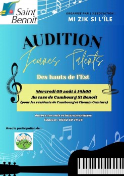 Auditions Jeunes Talents des Hauts de l'Est