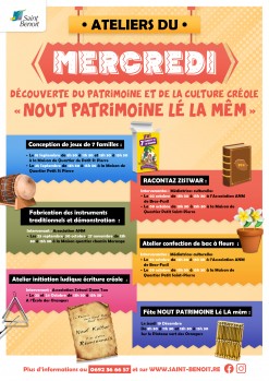 Ateliers du mercredi - Découverte du patrimoine et de la culture créole