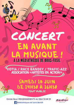 CONCERT - En avant la musique ! à la médiathèque de Bras-Fusil