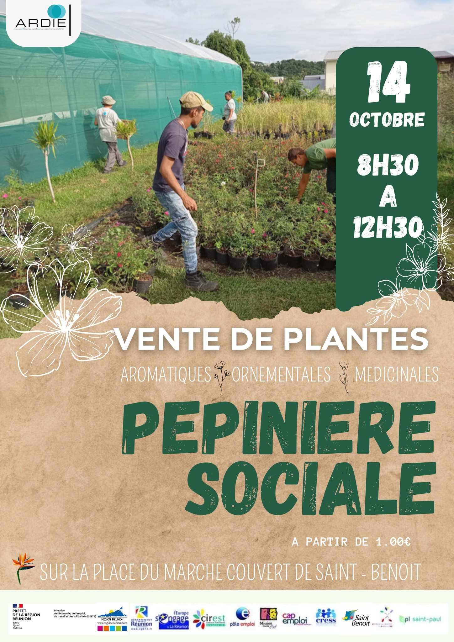 Vente de plante de la pépinière sociale