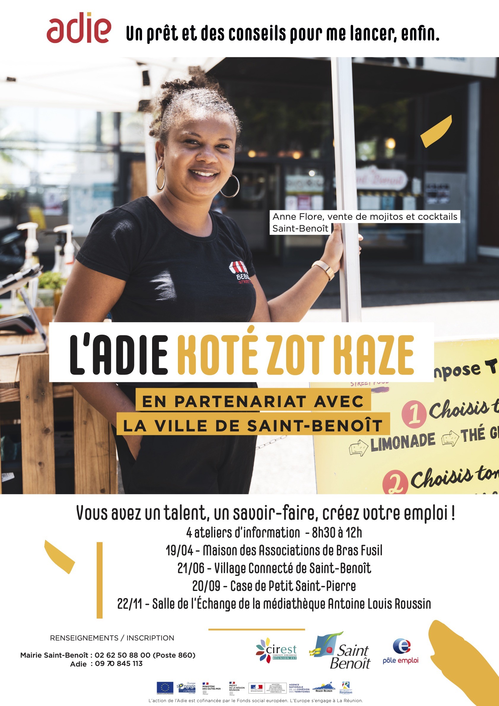 L’Adie koté zot kaze 