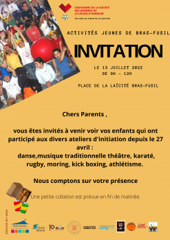 Activités des jeunes de Bras-Fusil - Rendu des ateliers