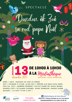 Spectacle "Doudou èk Zoé sa rod papa Noël"