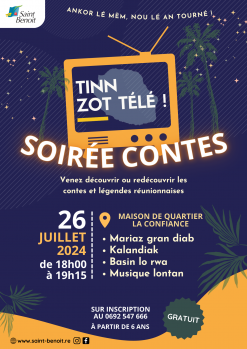 Soirée Contes à la maison de quartier de La Confiance