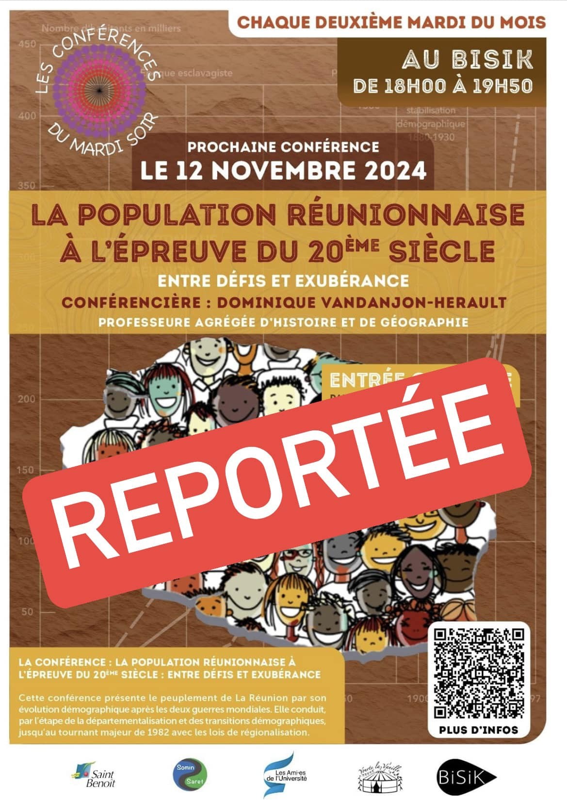 Conférence : La population réunionnaise à l'épreuve du vingtième siècle : entre défis et exubérance