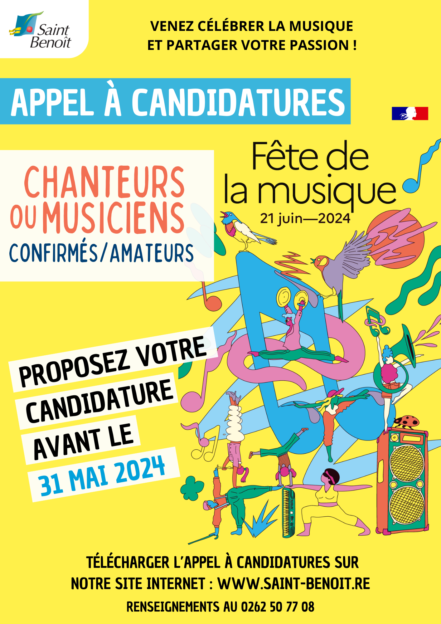 Appel à candidatures - Fête de la musique 2024