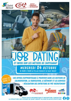 MATINEE JOB DATING ET INFOS SUR LES METIERS DE L'ARTISANAT