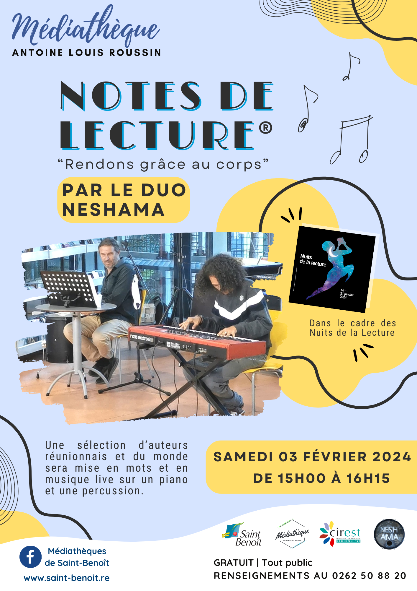 Notes de lecture ® par le duo NESHAMA