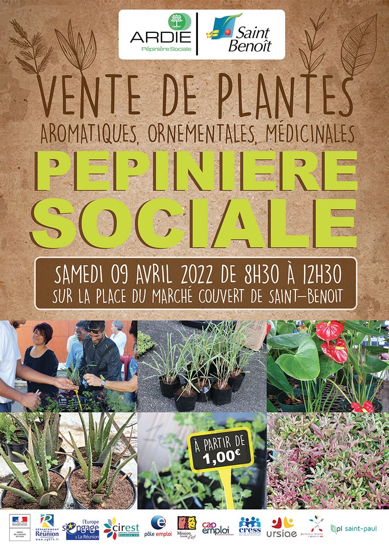 Vente de plantes de la pépinière sociale