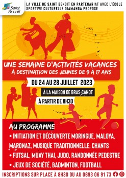 ACTIVITÉS VACANCES Rendez-vous à Bras-Canot pour faire le plein d'activités!  