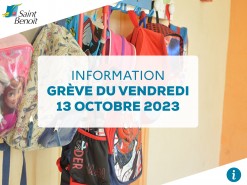 INFO : GRÈVE DU VENDREDI 13 OCTOBRE