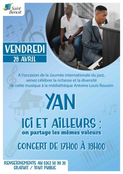 Jazz à la médiathèque avec Yan - artiste, auteur, compositeur et interprète