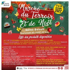 [MARCHÉ DU TERROIR] - Liste des produits disponibles