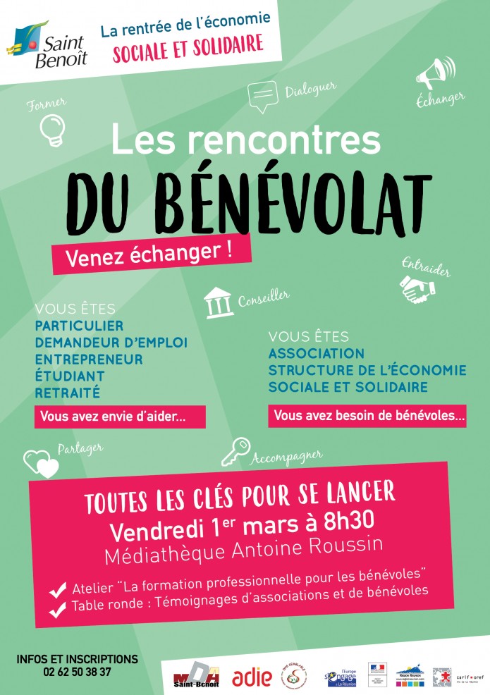 Bénévoles/Associations : Inscrivez-vous aux "Rencontres du bénévolat"