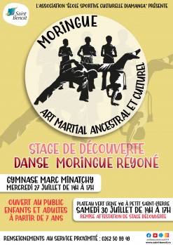 Stage de découverte du Moringue réyoné à Sainte-Anne