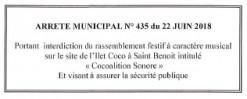 La commune interdit un événement non déclaré à l’Ilet Coco ce week-end