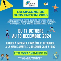 ASSOCIATIONS : DEMANDE DE SUBVENTION 2025