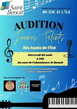 AUDITION DE MUSIQUE : "Jeunes talents des hauts de l'est"