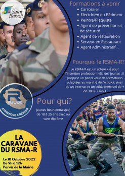 Le RSMA fait sa tournée et débarque à Saint-Benoît !