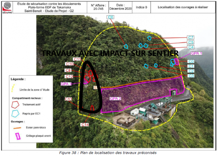 Fermeture du sentier de Takamaka jusqu'au 1er mars 2022