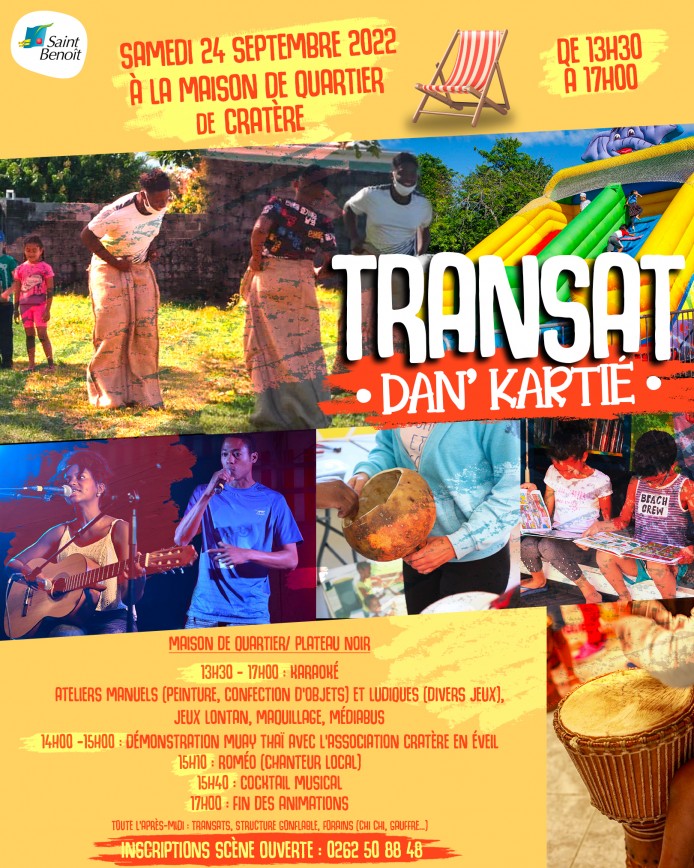 « Transat dan’ kartié » débarque à la maison de quartier de Cratère