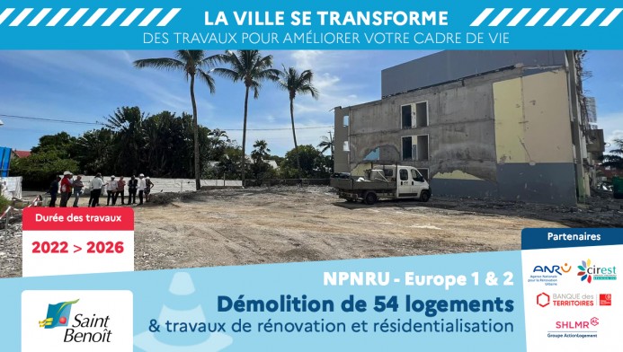 Démolition de 54 logements à Europe 1 & 2 - NPNRU