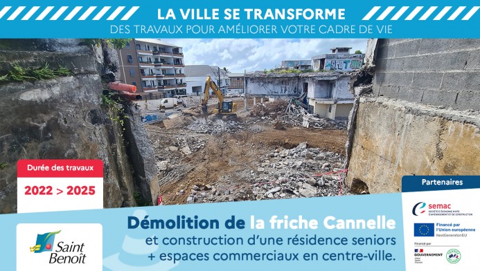 Démolition de la friche Cannelle