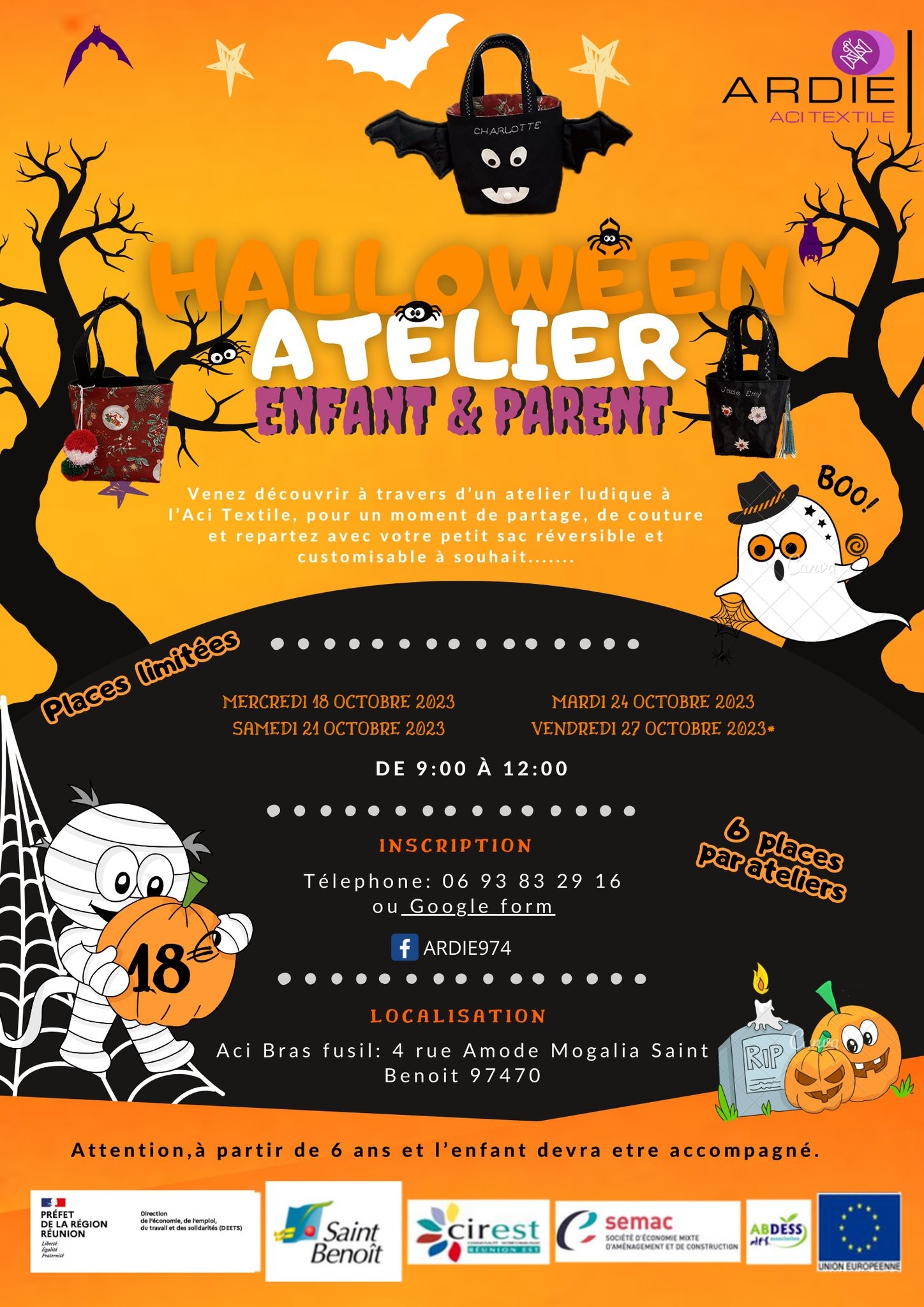 Atelier couture parent-enfant "Halloween"