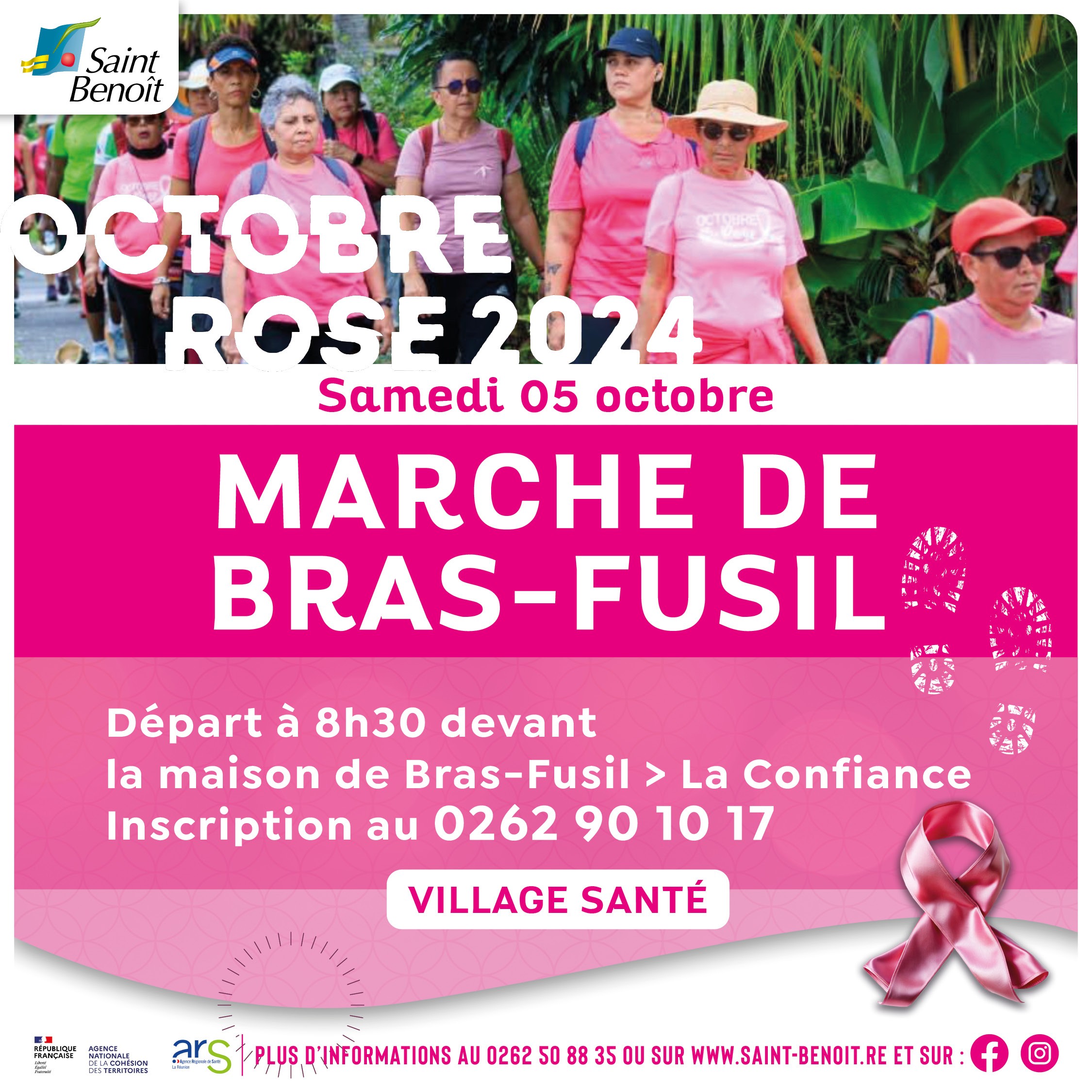 Marche rose à Bras-Fusil