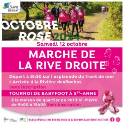 Marche Rose de la Rive Droite - Samedi 12 octobre 