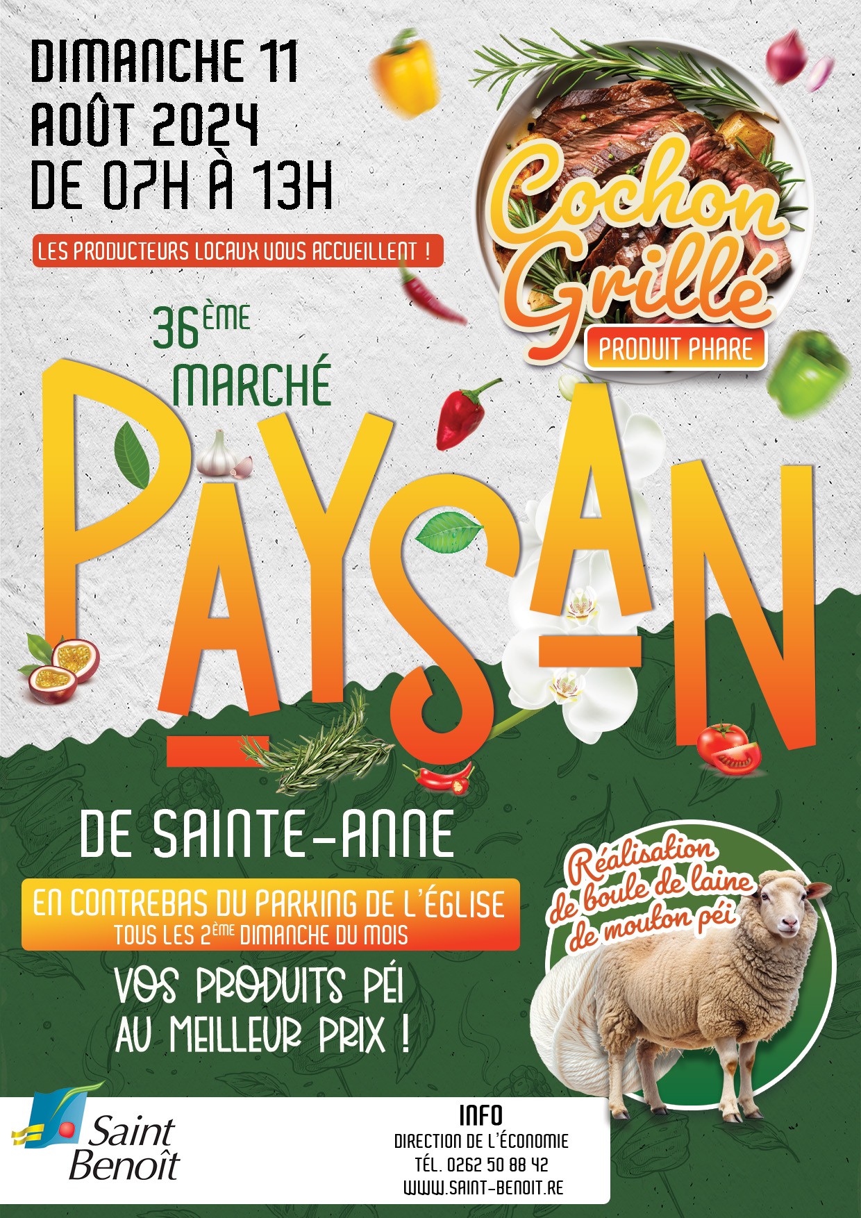 Marché paysan spécial cochon grillé