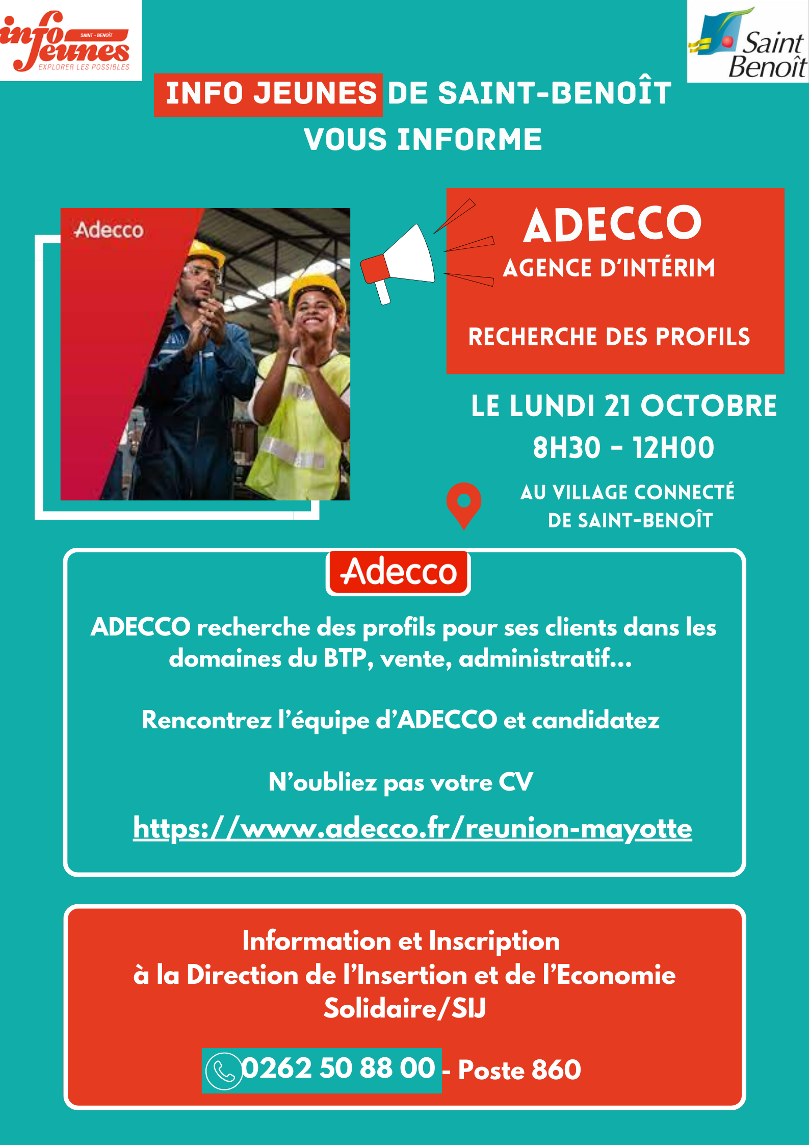 Adecco recherche des profils en intérim !