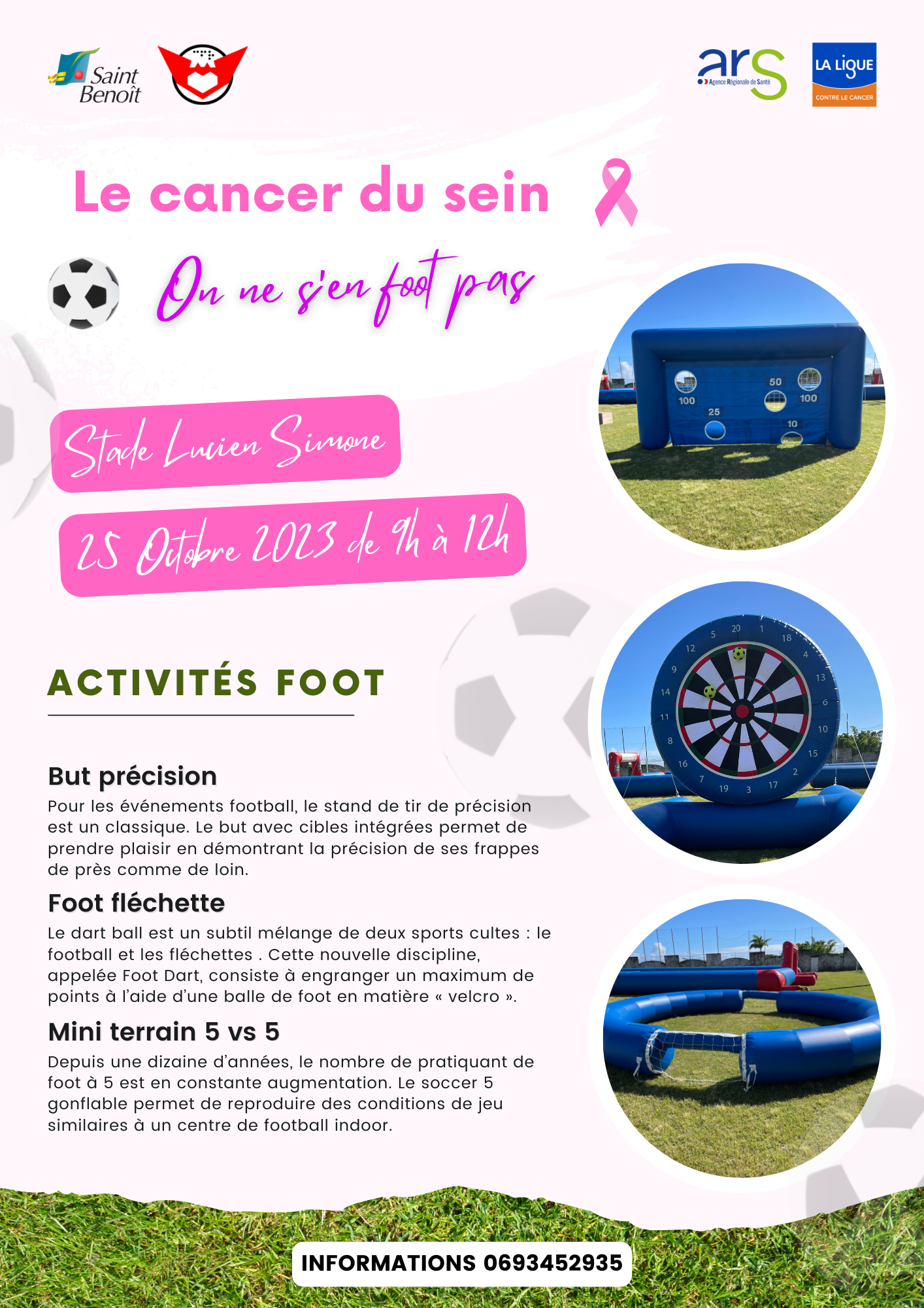 OCTOBRE ROSE : Activités foot