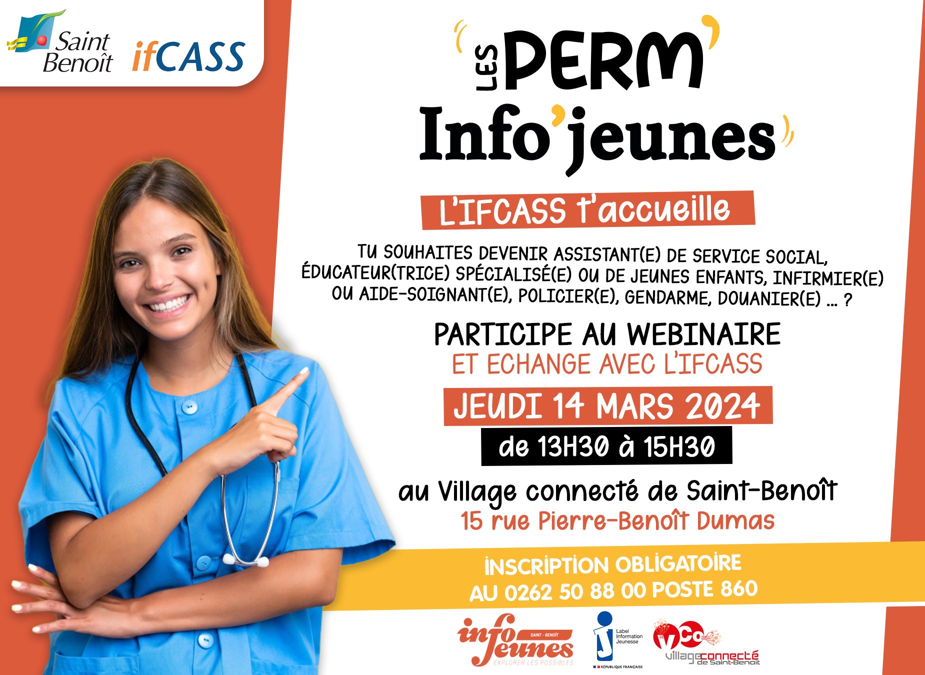 PERM INFO'JEUNES : Viens échanger avec l'IFCASS !