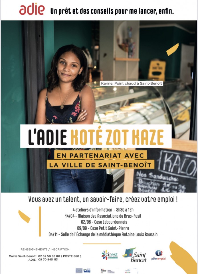 L'Adie koté zot kaz !