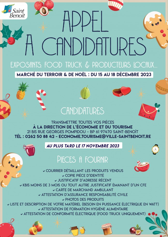 Marché du Terroir : Appel à candidatures