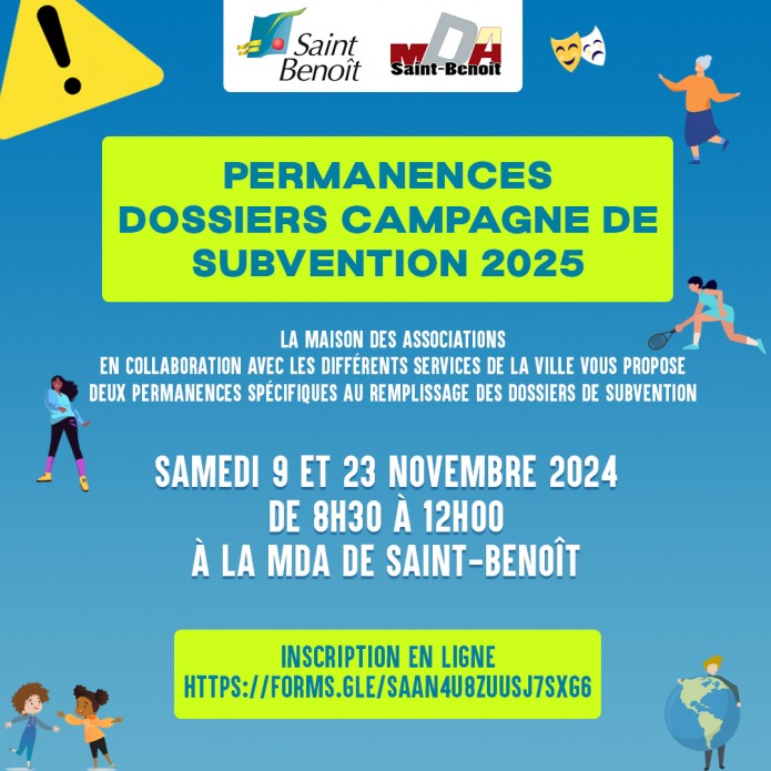 Permanences dossiers de subvention