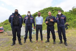 Dépôt sauvage : intervention de la Cirest à Beaufonds