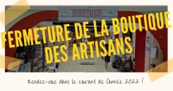 Fermeture de la boutique des artisans à Sainte-Anne