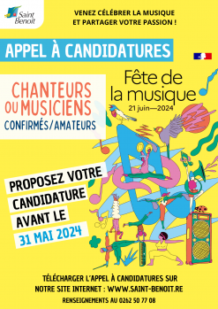 Appel à candidatures pour participer à la Fête de la musique 2024