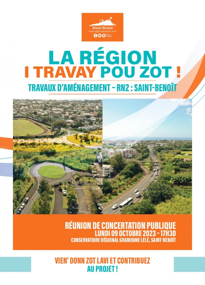 TRAVAUX RN2 : REUNION DE CONCERTATION PUBLIQUE