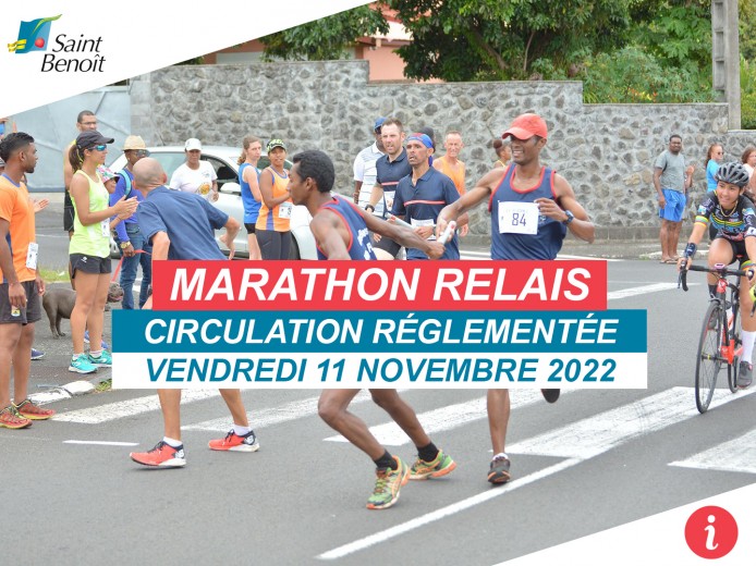 Marathon relais : circulation réglementée ce vendredi